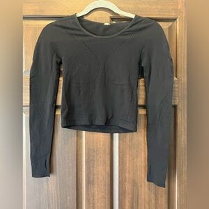 Fabletics crop top with open back- size Small